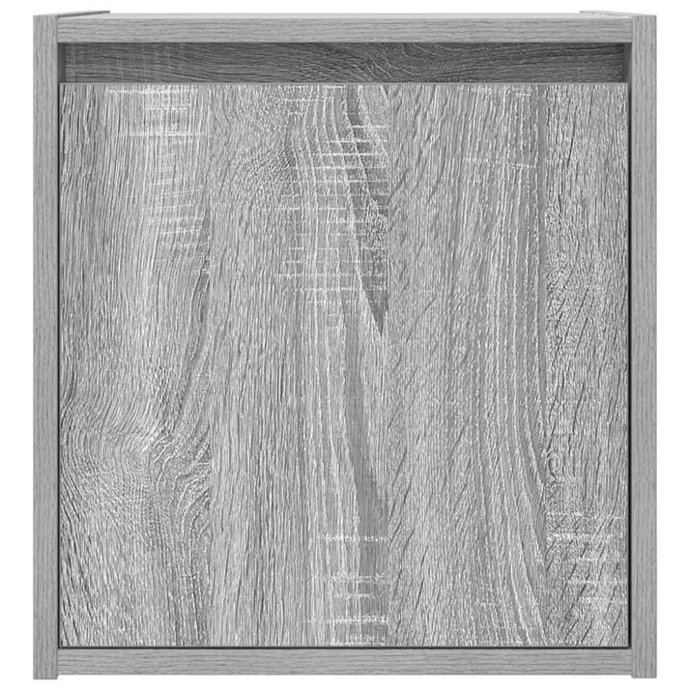 Produktbild för Väggmonterade sängskåp 2 st grå sonoma 38x34x40 cm