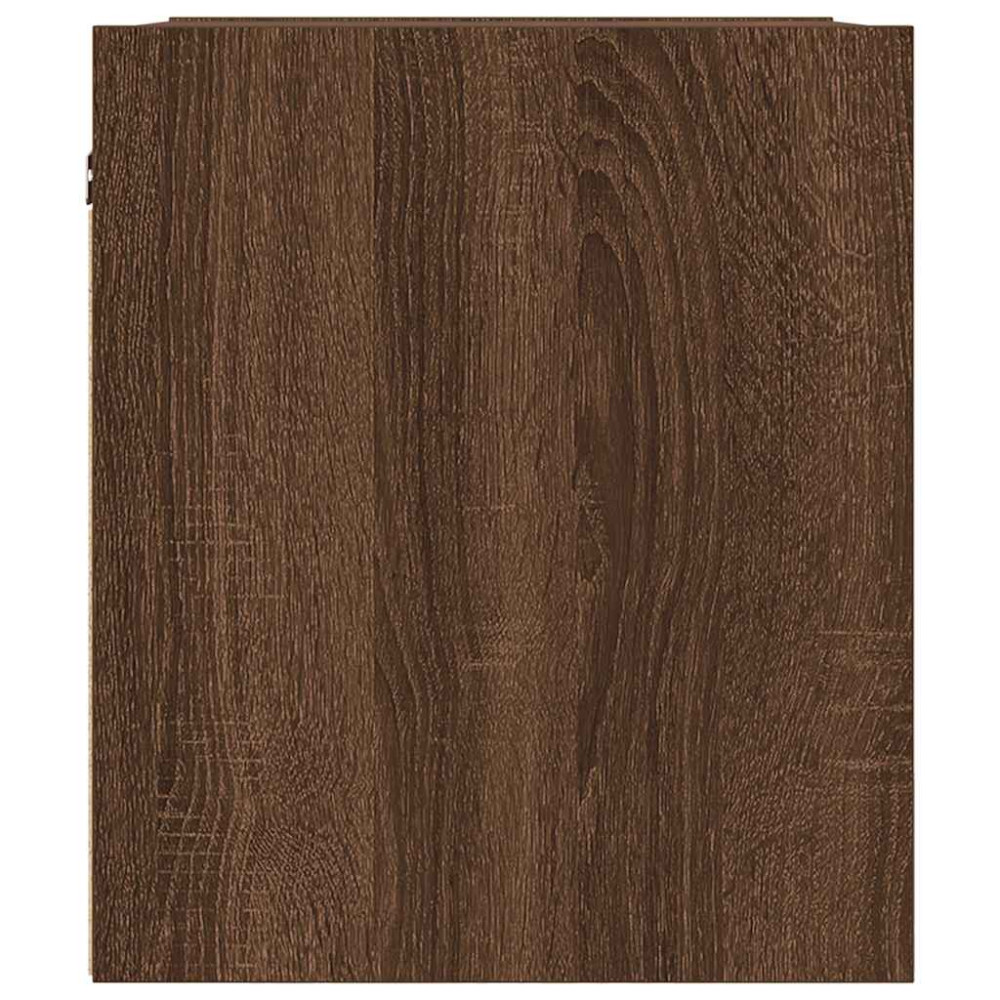 Produktbild för Väggmonterade sängskåp 2 st, brun ek 38x34x40 cm