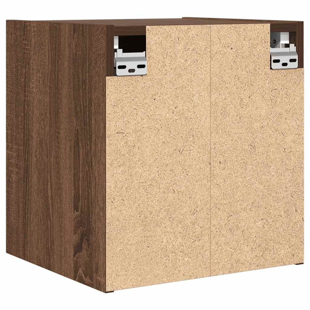 Produktbild för Väggmonterade sängskåp 2 st, brun ek 38x34x40 cm