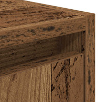Produktbild för Väggmonterade sängskåp 2 st gammalt trä 38x34x40 cm