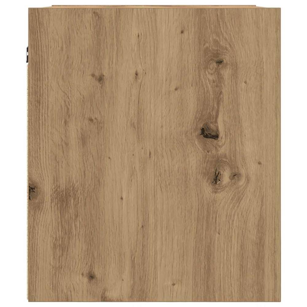 Produktbild för Väggmonterade sängskåp 2 st, hantverksmässig ek 38x34x40 cm