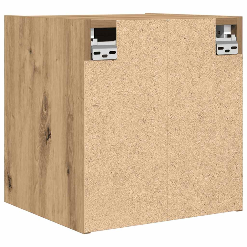Produktbild för Väggmonterade sängskåp 2 st, hantverksmässig ek 38x34x40 cm