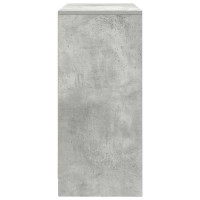 Produktbild för Skänk med lådor och dörrar betonggrå 70,5x34x74,5 cm