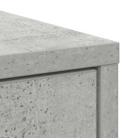 Produktbild för Skänk med lådor och dörrar betonggrå 70,5x34x74,5 cm