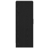 Produktbild för Skoskåp svart ek 60x35x92 cm konstruerat trä
