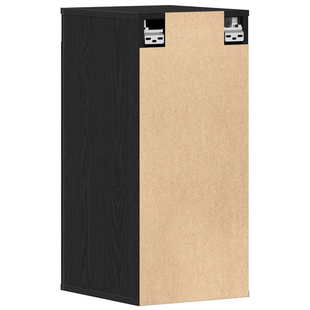 Produktbild för Skoskåp svart ek 32x35x70 cm konstruerat trä