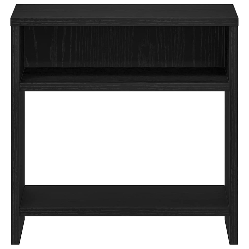 Produktbild för Sängbord svart ek 40x30x40 cm konstruerat trä