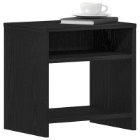 Produktbild för Sängbord 2 st svart ek 40x30x40 cm konstruerat trä