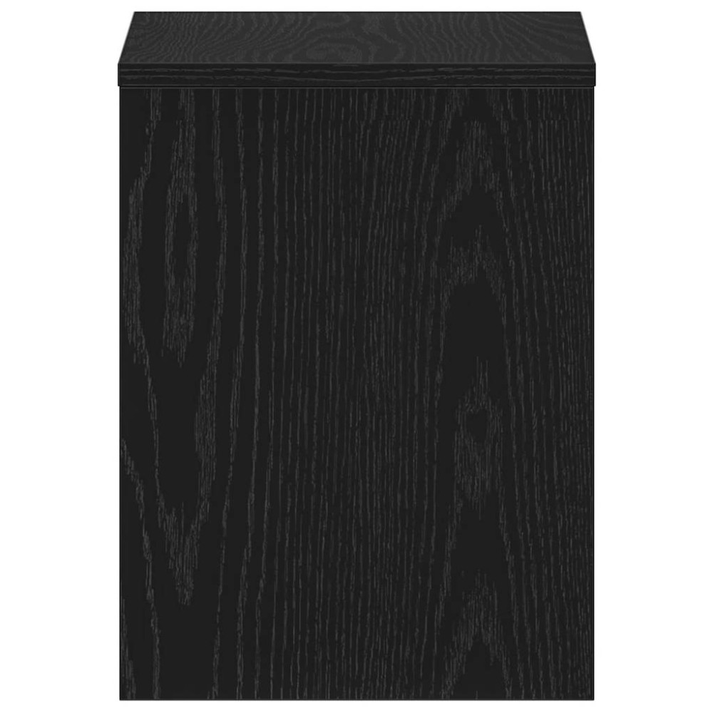 Produktbild för Sängbord 2 st svart ek 40x30x40 cm konstruerat trä