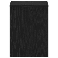Produktbild för Sängbord 2 st svart ek 40x30x40 cm konstruerat trä