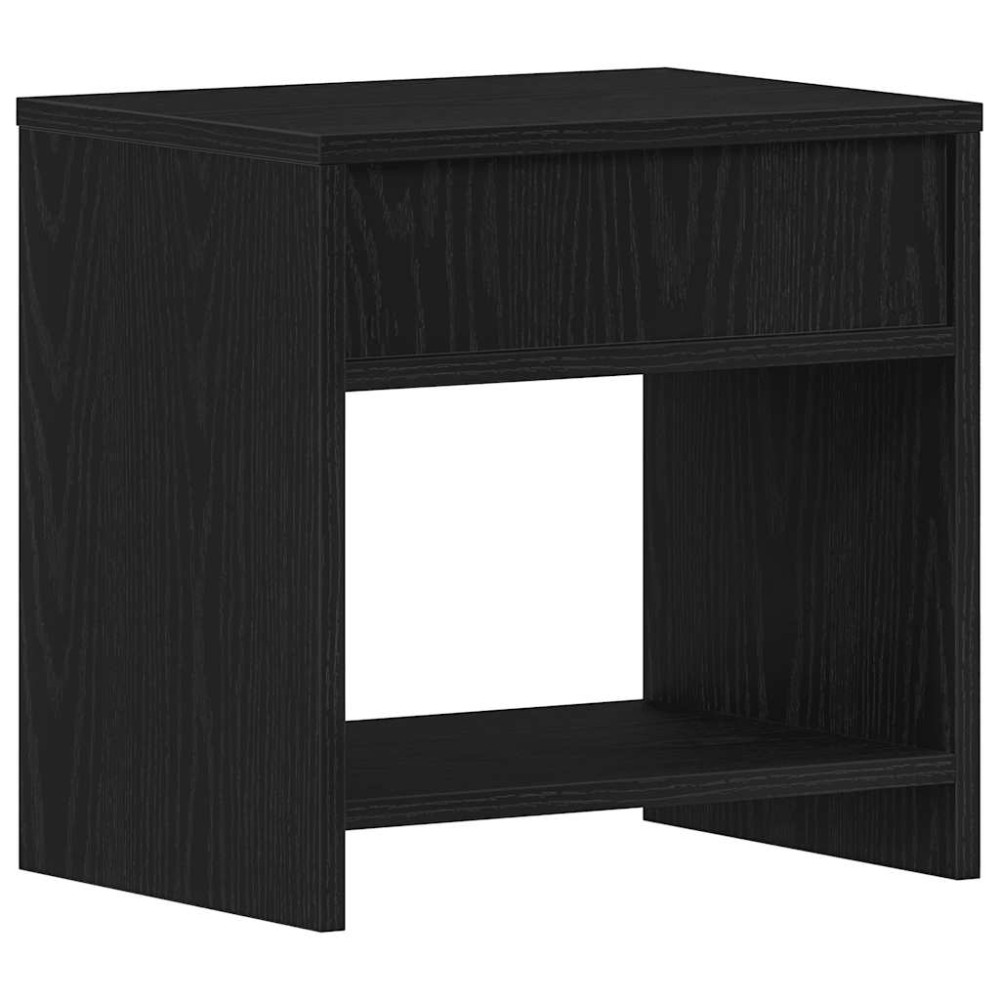 Produktbild för Sängbord 2 st svart ek 40x30x40 cm konstruerat trä