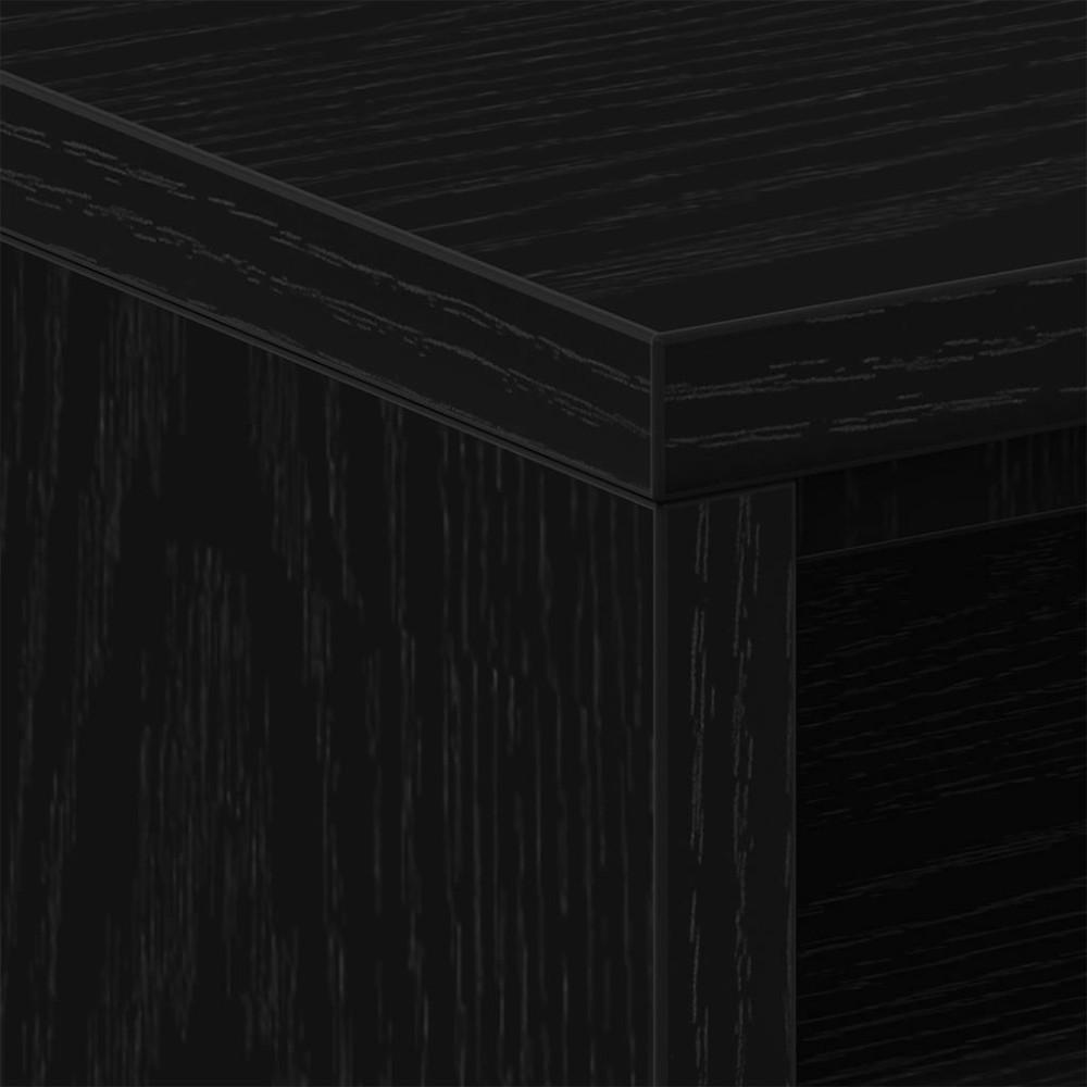 Produktbild för Sängbord 2 st svart ek 40x30x40 cm konstruerat trä