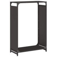 Produktbild för Vedställ svart 60x28x90 cm kallvalsat stål