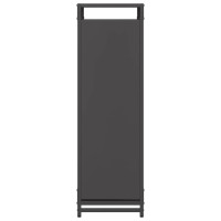 Produktbild för Vedställ svart 60x28x90 cm kallvalsat stål