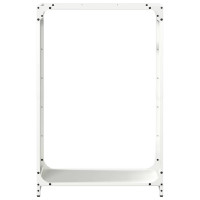 Produktbild för Vedställ vit 60x28x90 cm kallvalsat stål