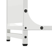 Produktbild för Vedställ vit 60x28x90 cm kallvalsat stål
