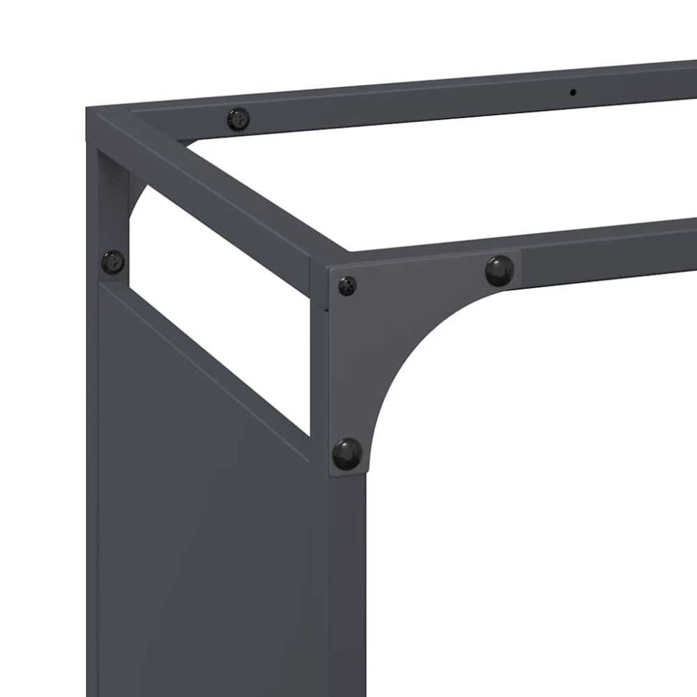 Produktbild för Vedställ antracit 60x28x90 cm kallvalsat stål