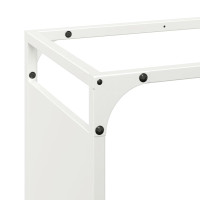 Produktbild för Vedställ vit 90x28x90 cm kallvalsat stål