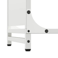 Produktbild för Vedställ vit 90x28x90 cm kallvalsat stål