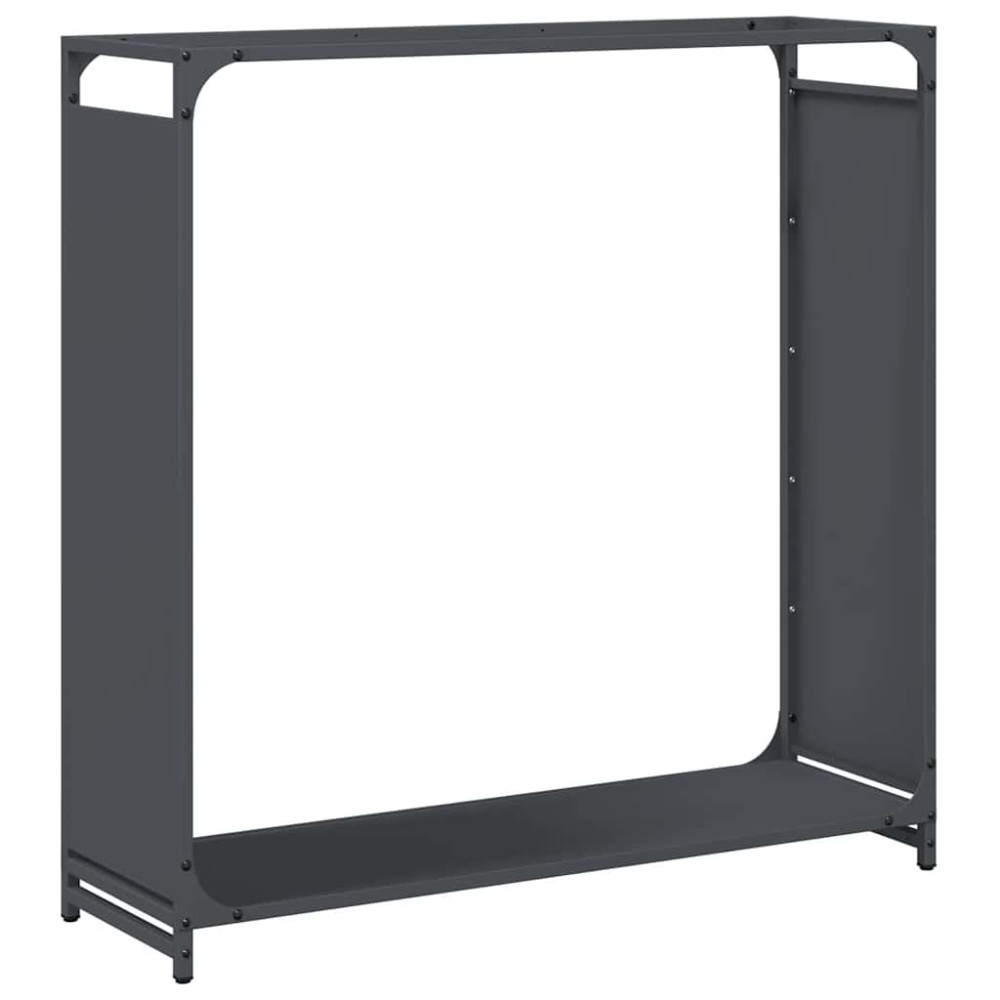 Produktbild för Vedställ antracit 90x28x90 cm kallvalsat stål