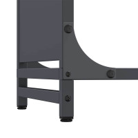 Produktbild för Vedställ antracit 90x28x90 cm kallvalsat stål
