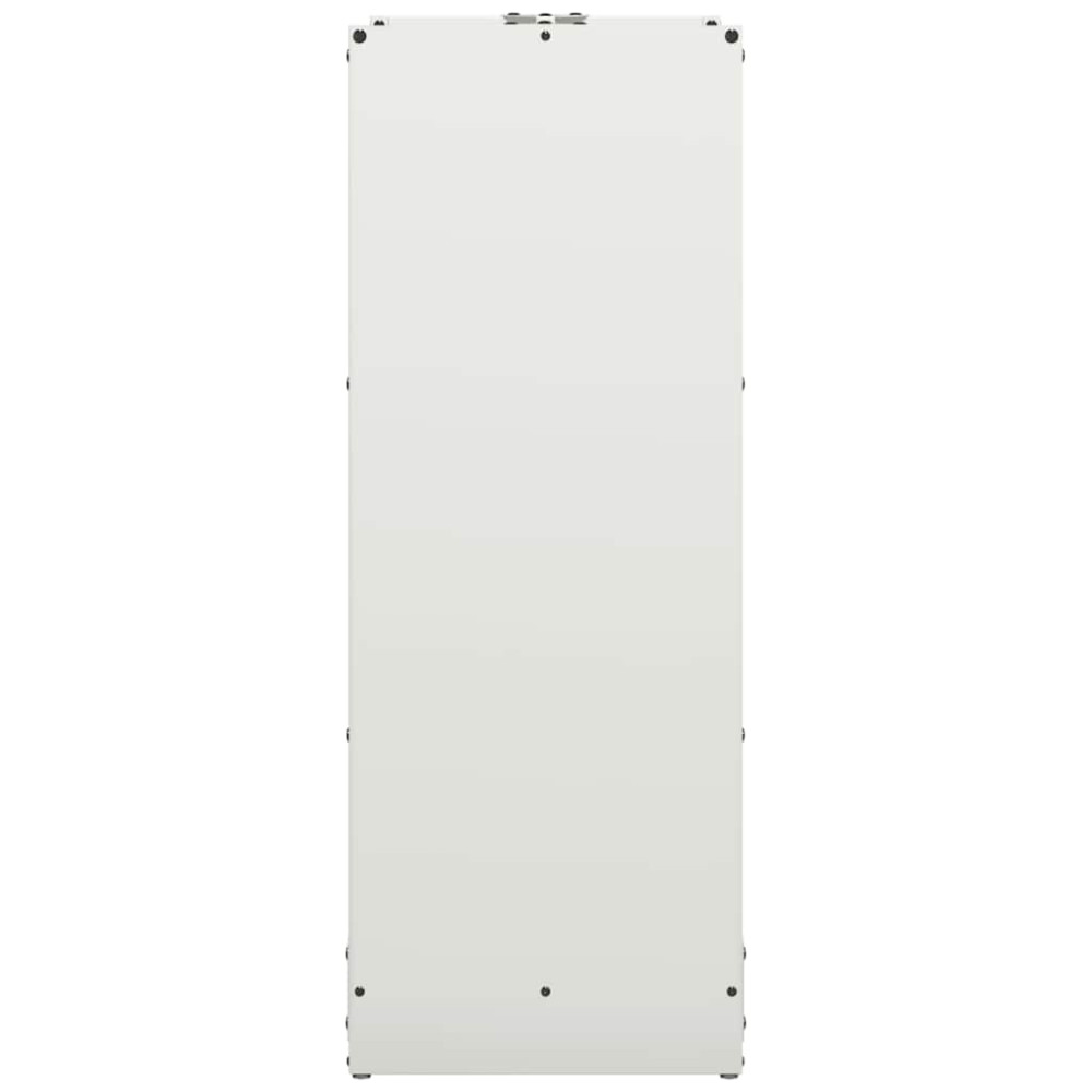 Produktbild för Vedställ vit 40x30x80 cm kallvalsat stål
