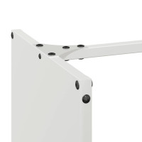 Produktbild för Vedställ vit 40x30x80 cm kallvalsat stål