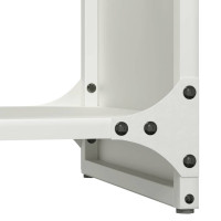 Produktbild för Vedställ vit 40x30x80 cm kallvalsat stål