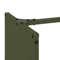 Produktbild för Vedställ olivgrön 40x30x80 cm kallvalsat stål