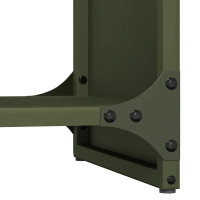 Produktbild för Vedställ olivgrön 40x30x80 cm kallvalsat stål