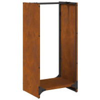 Produktbild för Vedställ 40x30x80 cm väderbeständigt stål