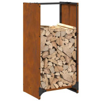 Produktbild för Vedställ 40x30x80 cm väderbeständigt stål