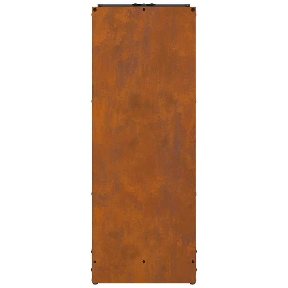 Produktbild för Vedställ 40x30x80 cm väderbeständigt stål