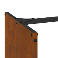 Produktbild för Vedställ 40x30x80 cm väderbeständigt stål