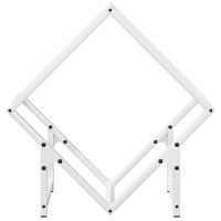 Produktbild för Vedställ vit 50x25x50 cm kallvalsat stål