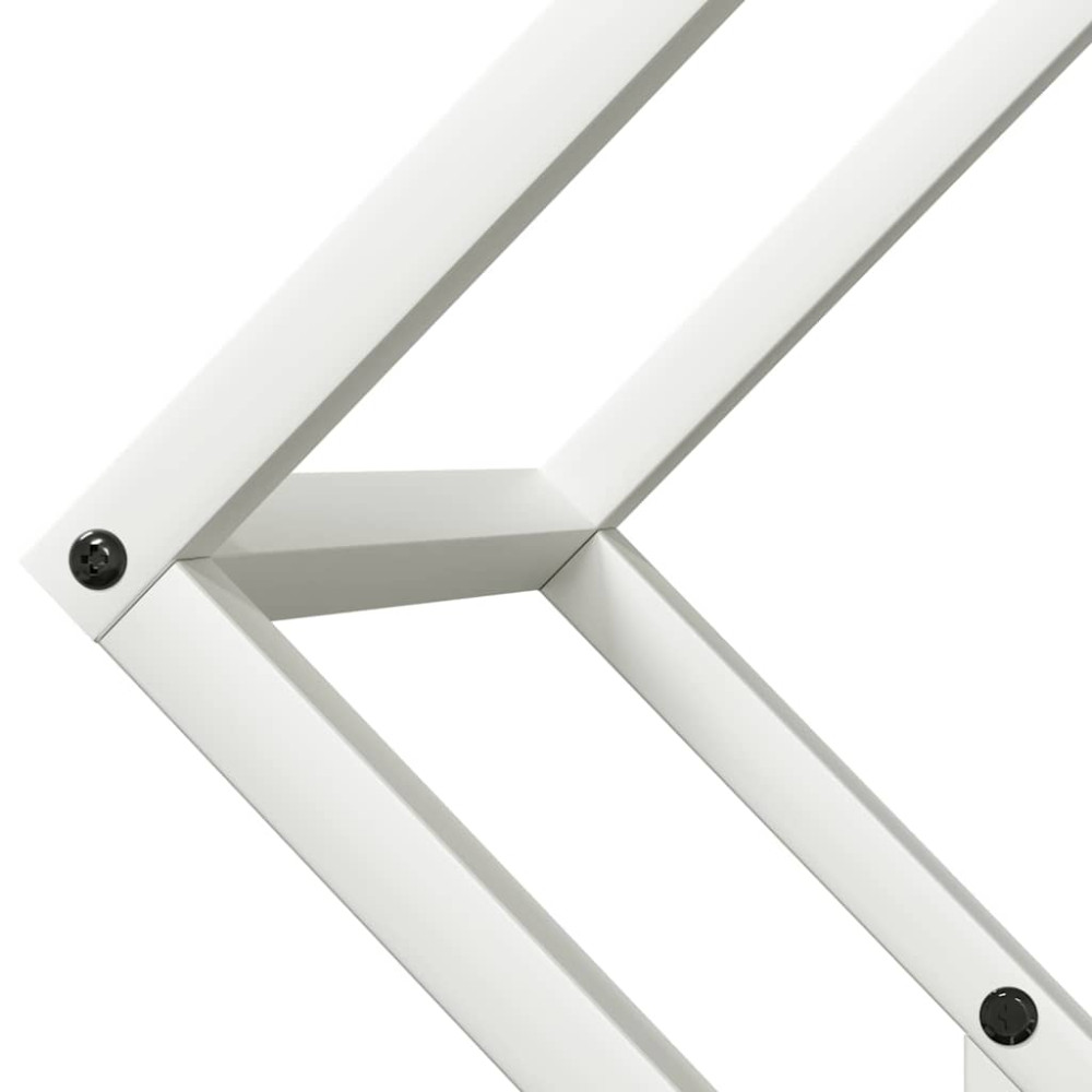 Produktbild för Vedställ vit 50x25x50 cm kallvalsat stål