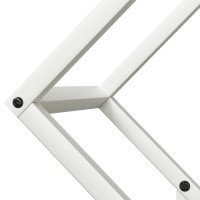 Produktbild för Vedställ vit 50x25x50 cm kallvalsat stål