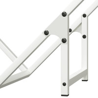 Produktbild för Vedställ vit 50x25x50 cm kallvalsat stål