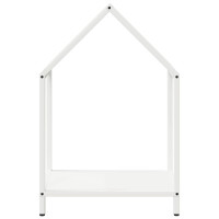 Produktbild för Vedställ vit 40x25x60 cm kallvalsat stål