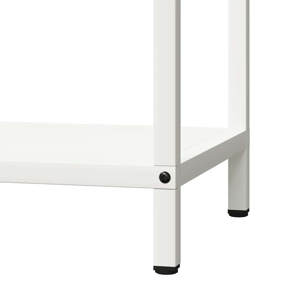Produktbild för Vedställ vit 40x25x60 cm kallvalsat stål