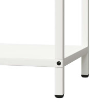 Produktbild för Vedställ vit 40x25x60 cm kallvalsat stål