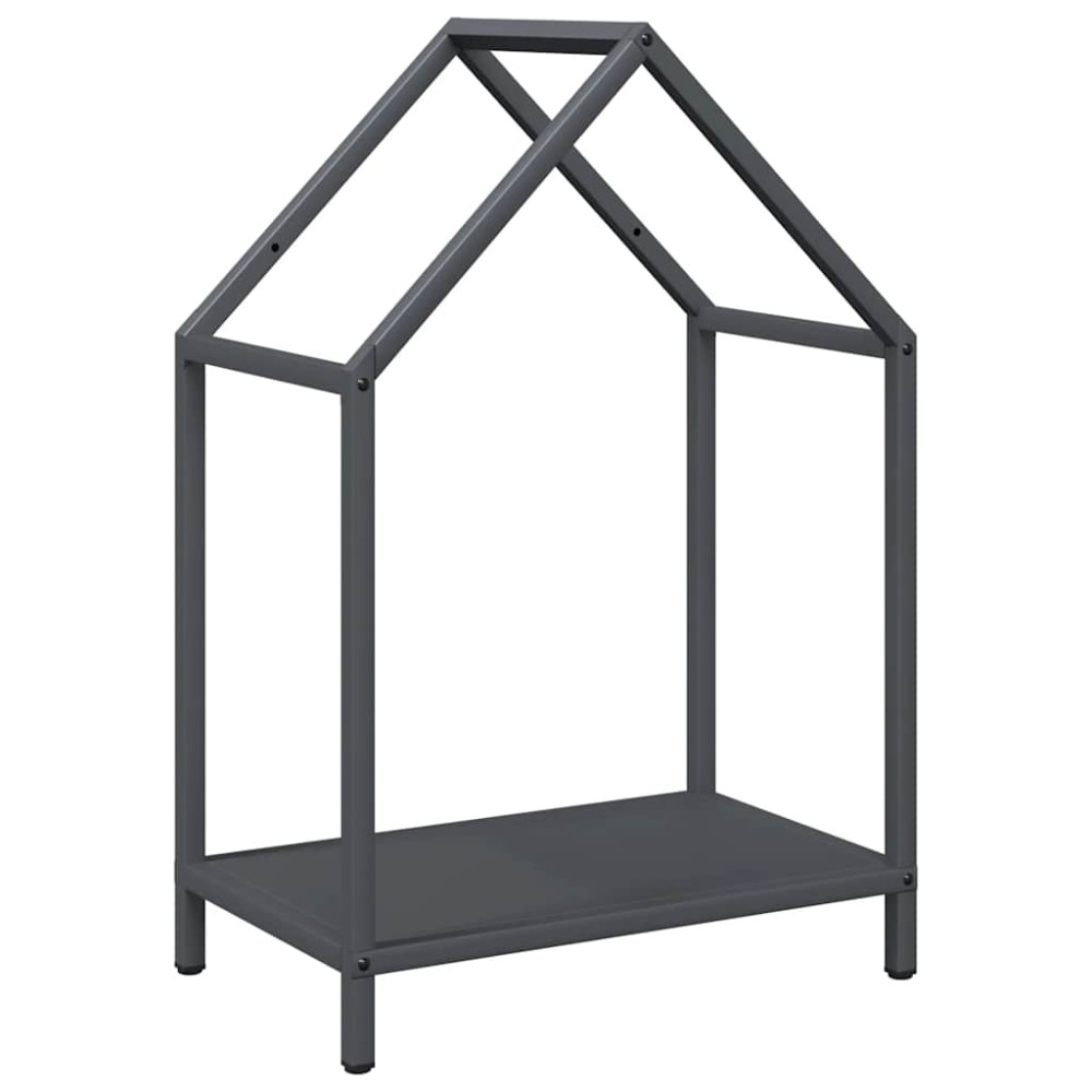 Produktbild för Vedställ antracit 40x25x60 cm kallvalsat stål