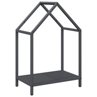 Produktbild för Vedställ antracit 40x25x60 cm kallvalsat stål