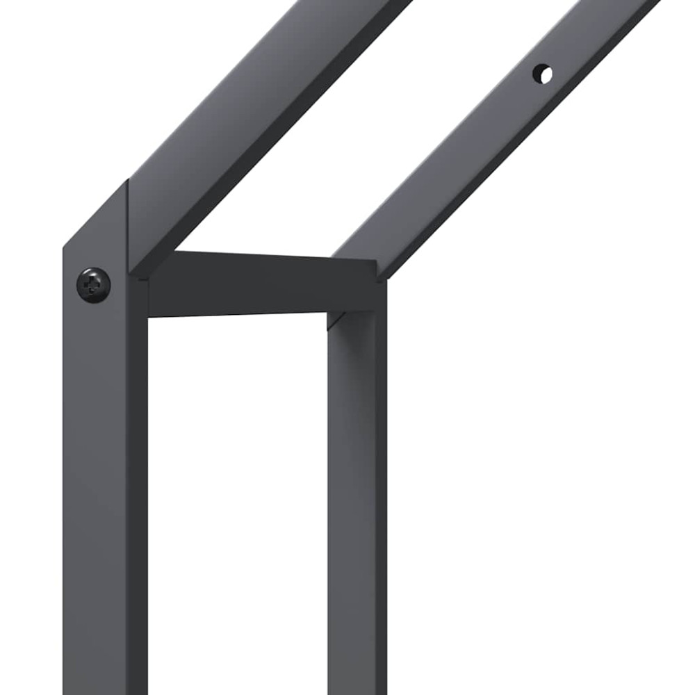 Produktbild för Vedställ antracit 40x25x60 cm kallvalsat stål