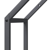 Produktbild för Vedställ antracit 40x25x60 cm kallvalsat stål