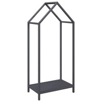 Produktbild för Vedställ antracit 40x25x90 cm kallvalsat stål