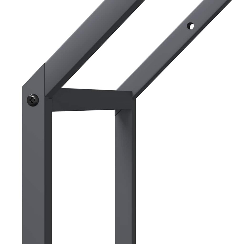 Produktbild för Vedställ antracit 40x25x90 cm kallvalsat stål