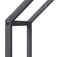 Produktbild för Vedställ antracit 40x25x90 cm kallvalsat stål