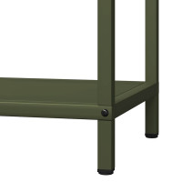Produktbild för Vedställ olivgrön 40x25x90 cm kallvalsat stål