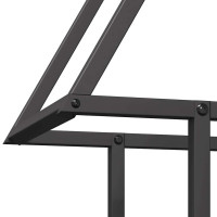 Produktbild för Vedställ svart 50x25x60 cm kallvalsat stål